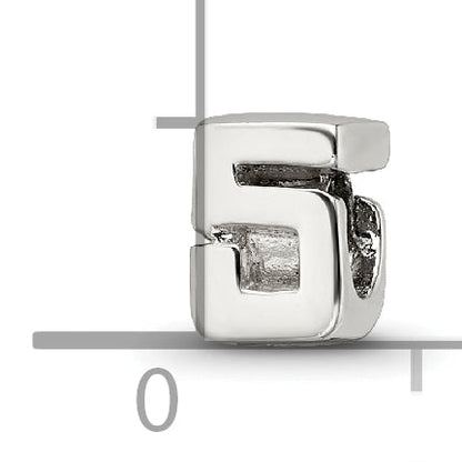 Sterling Silver Reflections Kids Number 5 Bead