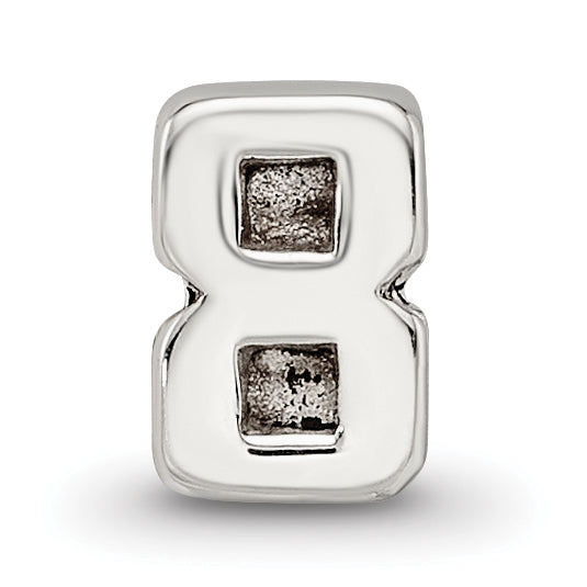 Sterling Silver Reflections Kids Number 8 Bead