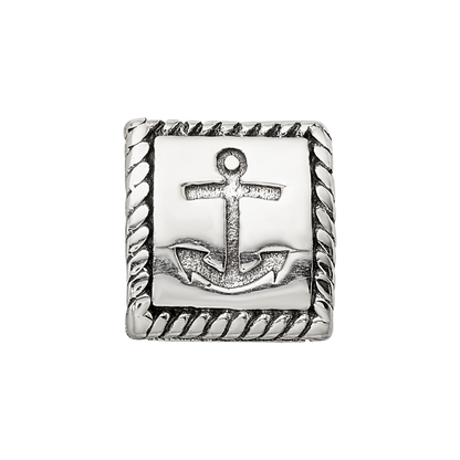 Sterling Silver Reflections Anchor, Cross, Heart Trilogy Three Sided Bead