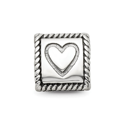 Sterling Silver Reflections Anchor, Cross, Heart Trilogy Three Sided Bead