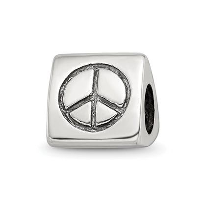 Sterling Silver Reflections Peace, Smiley Face & Heart Trilogy Bead