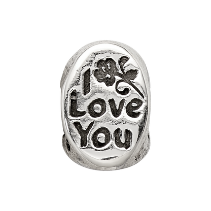 Sterling Silver Reflections #1 Mom Trilogy Oval Bead