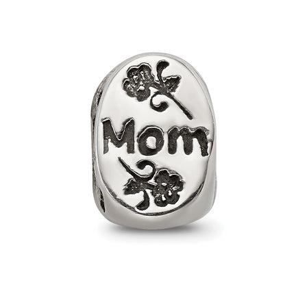Sterling Silver Reflections #1 Mom Trilogy Oval Bead