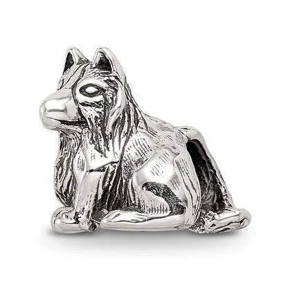 Sterling Silver Reflections Shetland Sheepdog Bead