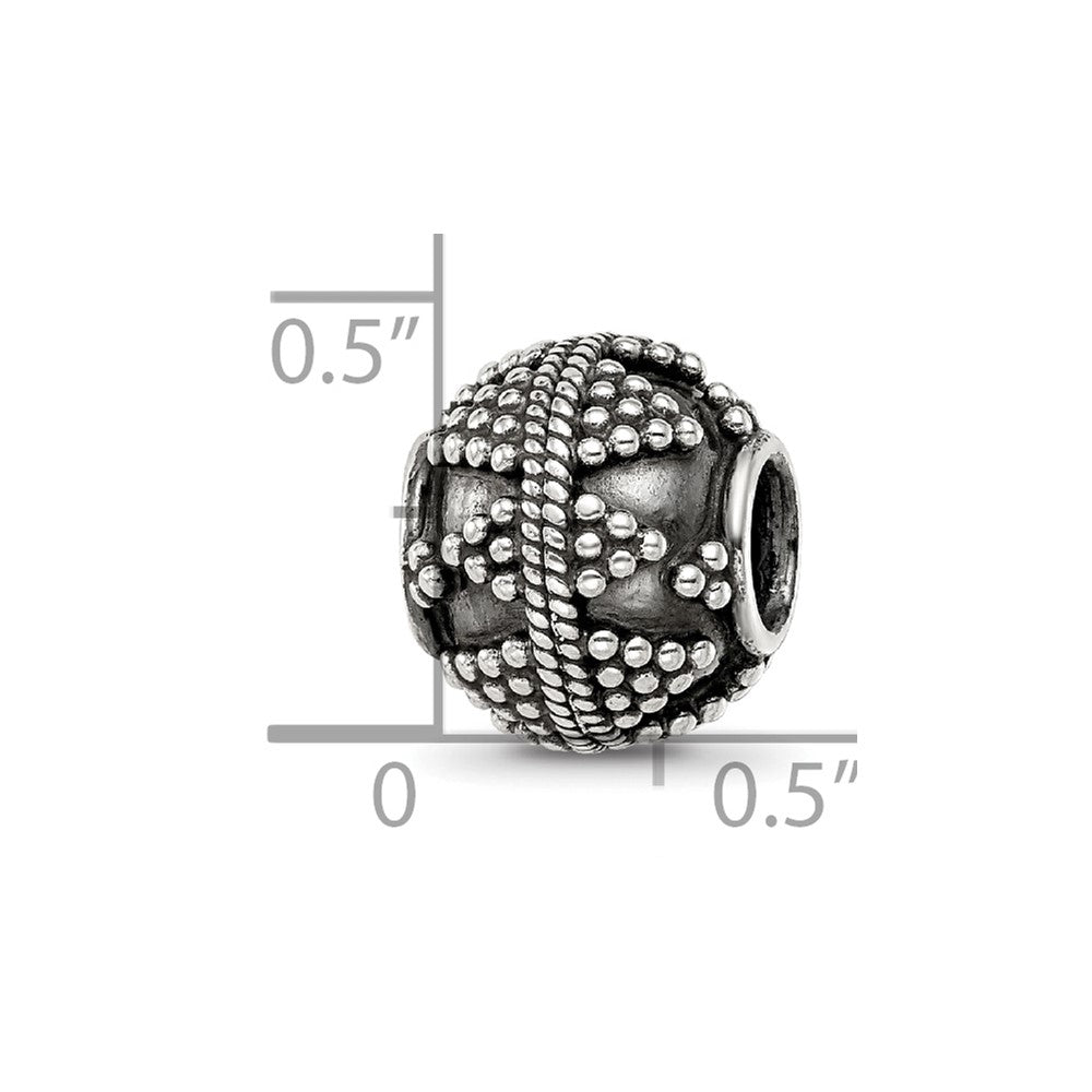 Sterling Silver Reflections Decorative Bali Bead