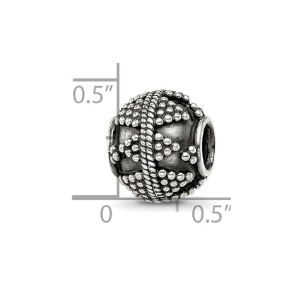 Sterling Silver Reflections Decorative Bali Bead