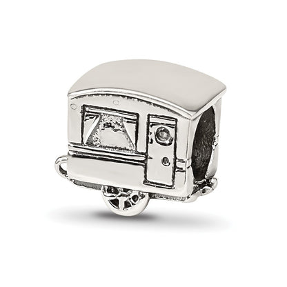 Sterling Silver Reflections Camper Trailer Bead