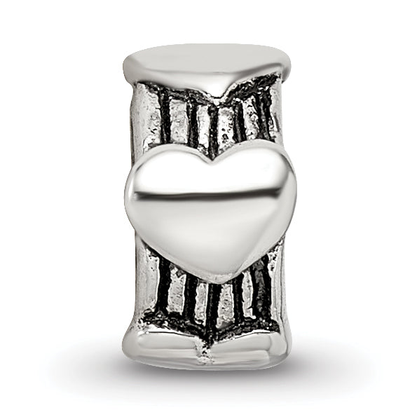 Sterling Silver Reflections Heart Bead