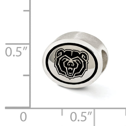 Sterling Silver Antiqued Missouri State University Collegiate Bead
