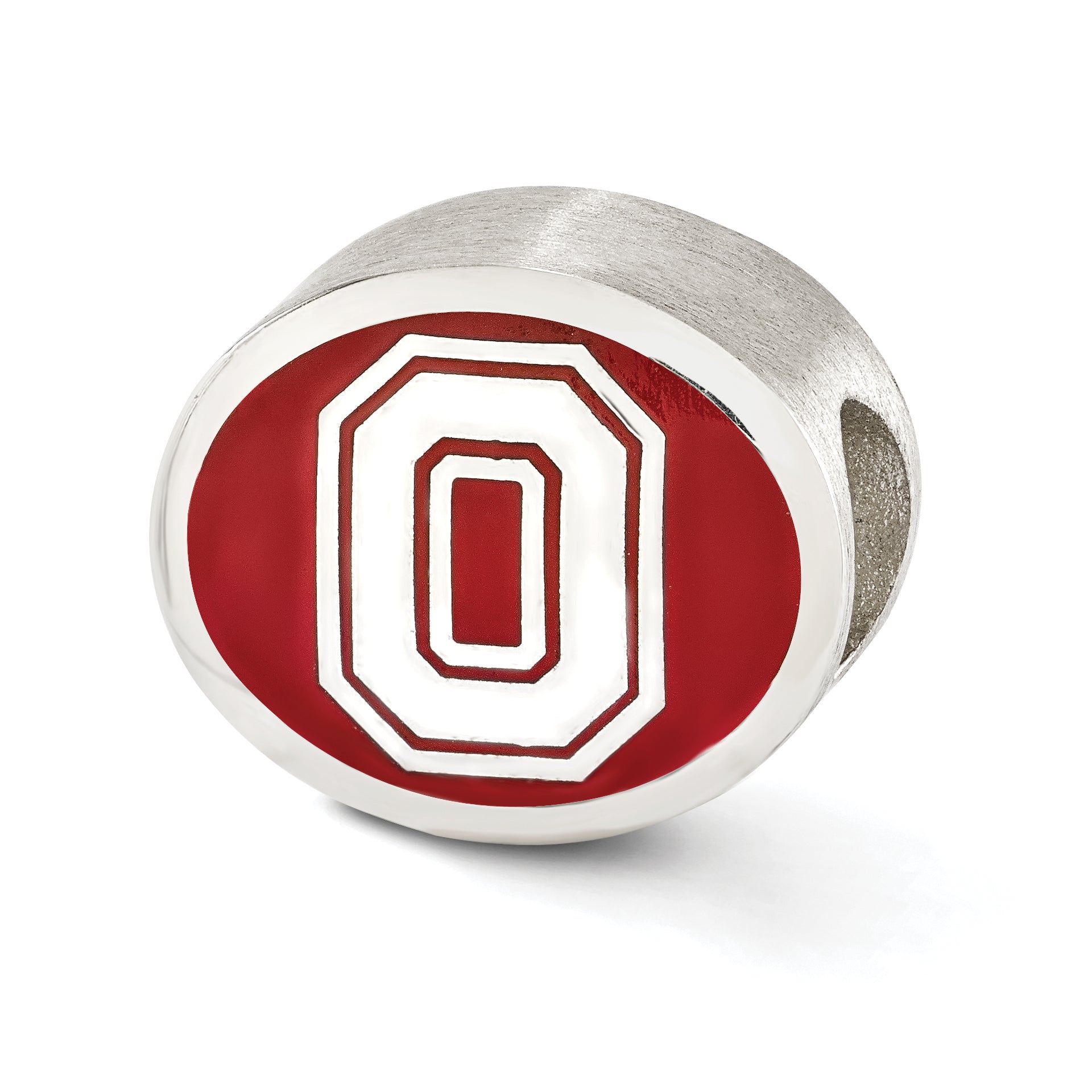 Sterling Silver Enameled Ohio State University Collegiate Bead
