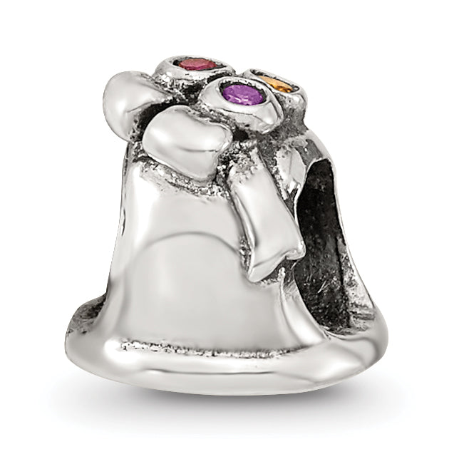 Sterling Silver Reflections Cz Bell Bead