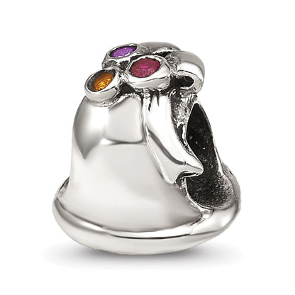 Sterling Silver Reflections Cz Bell Bead