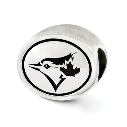 Sterling Silver Mlb Siskiyou Buckle Antiqued Toronto Blue Jays Bead