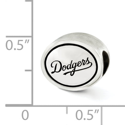 Sterling Silver Mlb Siskiyou Buckle Antiqued Los Angeles Dodgers Bead