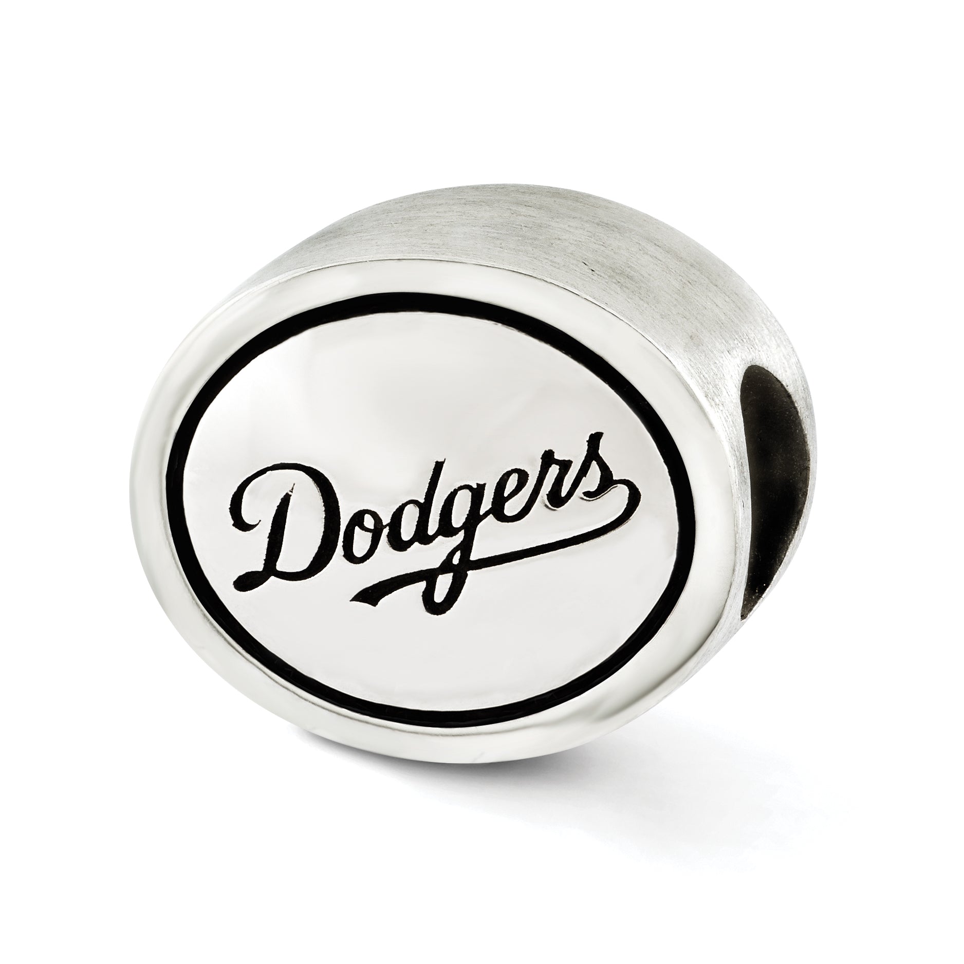 Sterling Silver Mlb Siskiyou Buckle Antiqued Los Angeles Dodgers Bead
