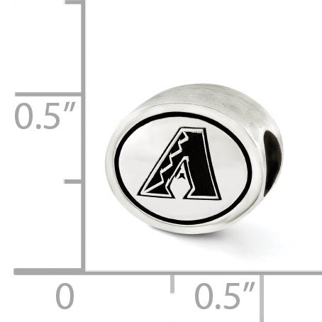 Sterling Silver Mlb Siskiyou Buckle Antiqued Arizona Diamondbacks Bead