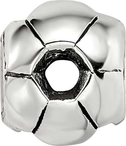Sterling Silver Reflections Soccer Ball Bead
