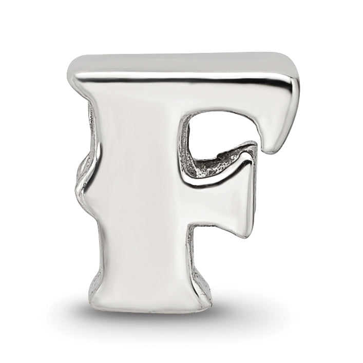 Sterling Silver Reflections Letter F Bead