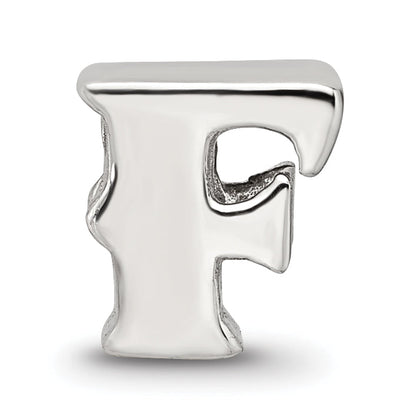 Sterling Silver Reflections Letter F Bead