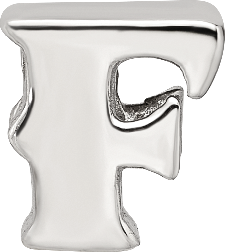 Sterling Silver Reflections Letter F Bead