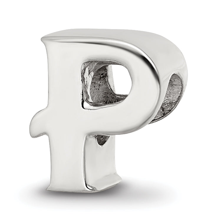 Sterling Silver Reflections Letter P Bead