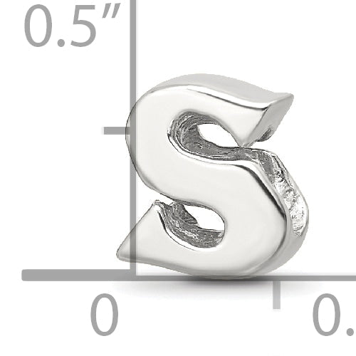 Sterling Silver Reflections Letter S Bead