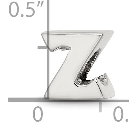 Sterling Silver Reflections Letter Z Bead
