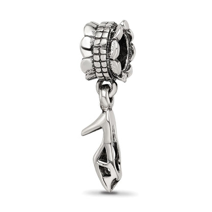 Sterling Silver Reflections High Heel Shoe Dangle Bead