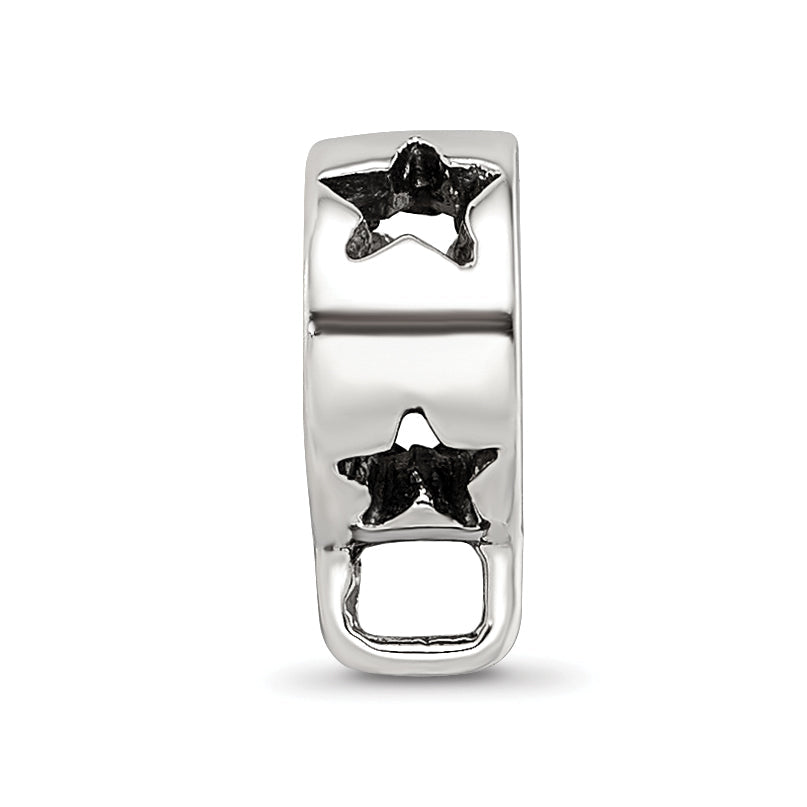 Sterling Silver Reflections Star W/Loop For Click-On Bead