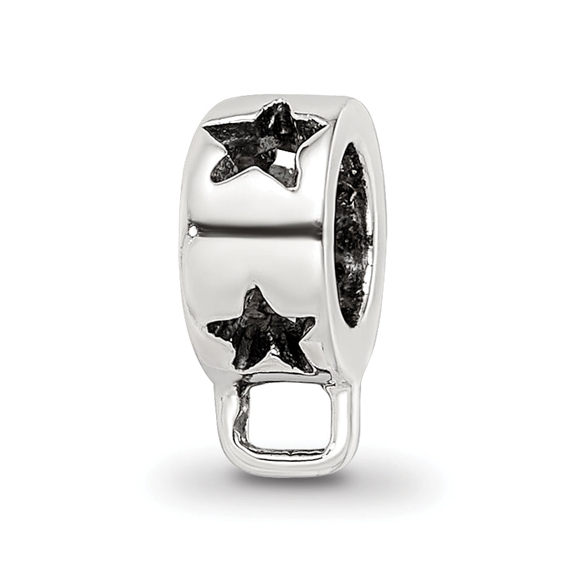 Sterling Silver Reflections Star W/Loop For Click-On Bead