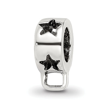 Sterling Silver Reflections Star W/Loop For Click-On Bead