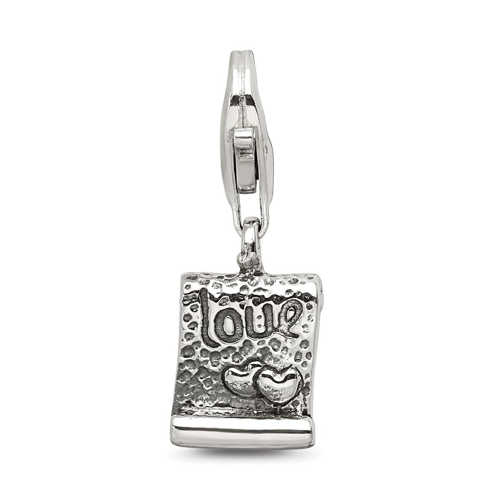 Sterling Silver Reflections Love Note Click-On For Bead