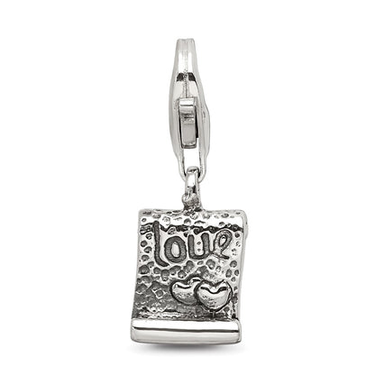 Sterling Silver Reflections Love Note Click-On For Bead