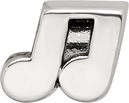 Sterling Silver Reflections Kids Music Notes Bead