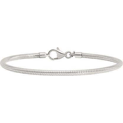 7.5 Inch Sterling Silver Reflections Lobster Clasp Bead Bracelet