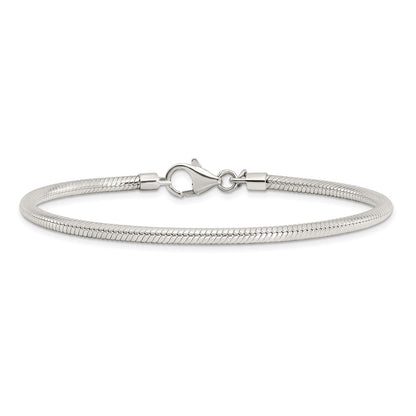 7 Inch Sterling Silver Reflections Lobster Clasp Bead Bracelet