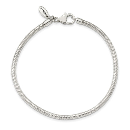 9.5 Inch Sterling Silver Reflections Lobster Clasp Bead Bracelet