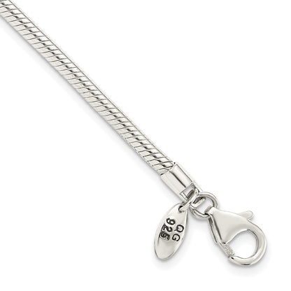 9.5 Inch Sterling Silver Reflections Lobster Clasp Bead Bracelet