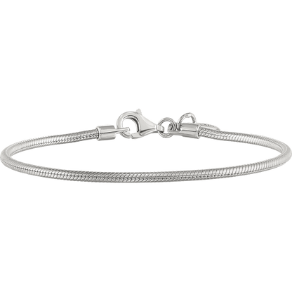 6.5 Inch Kids Collection Sterling Silver Bracelet For Reflection Beads