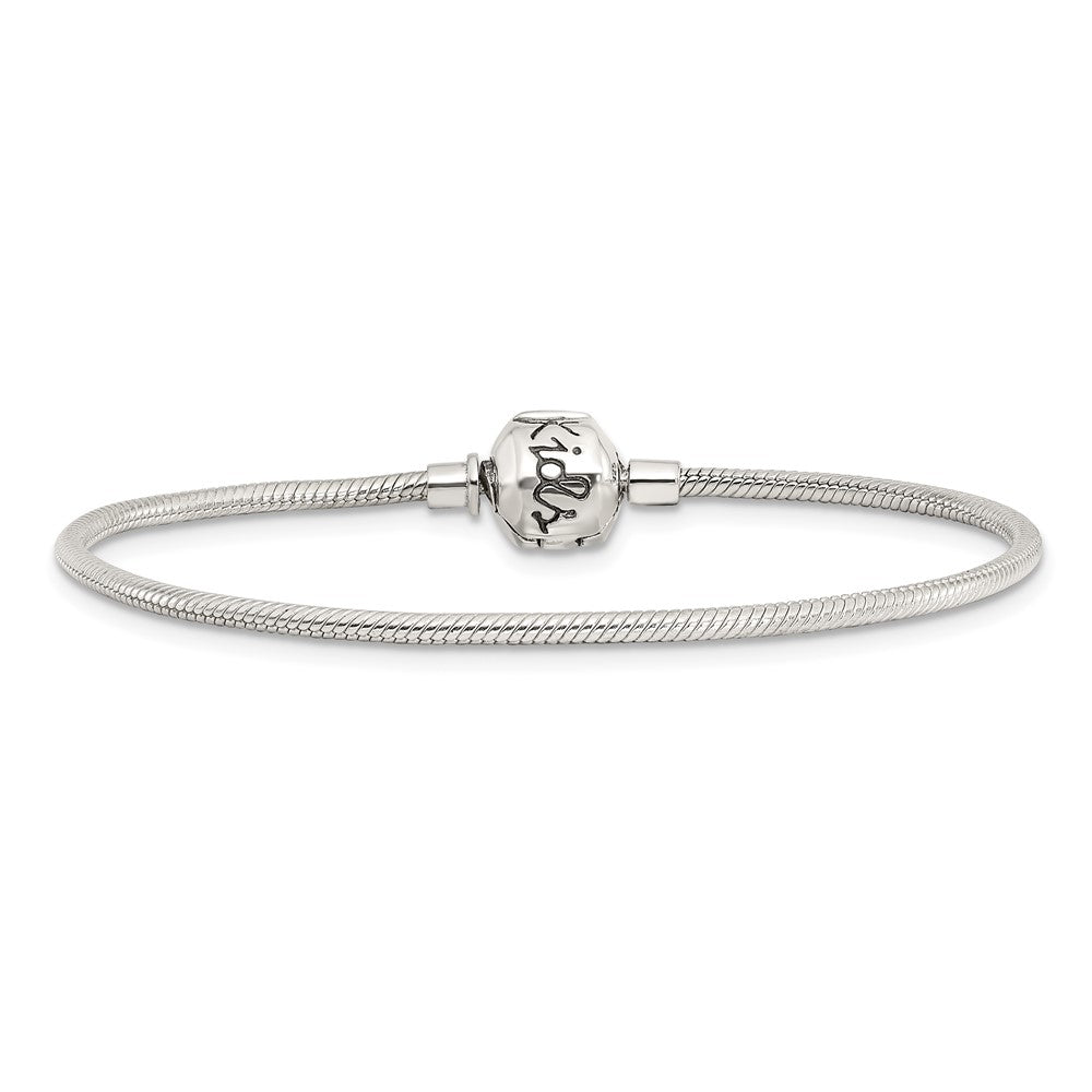 5.5 Inch Kids Collection Sterling Silver Bracelet For Reflection Beads