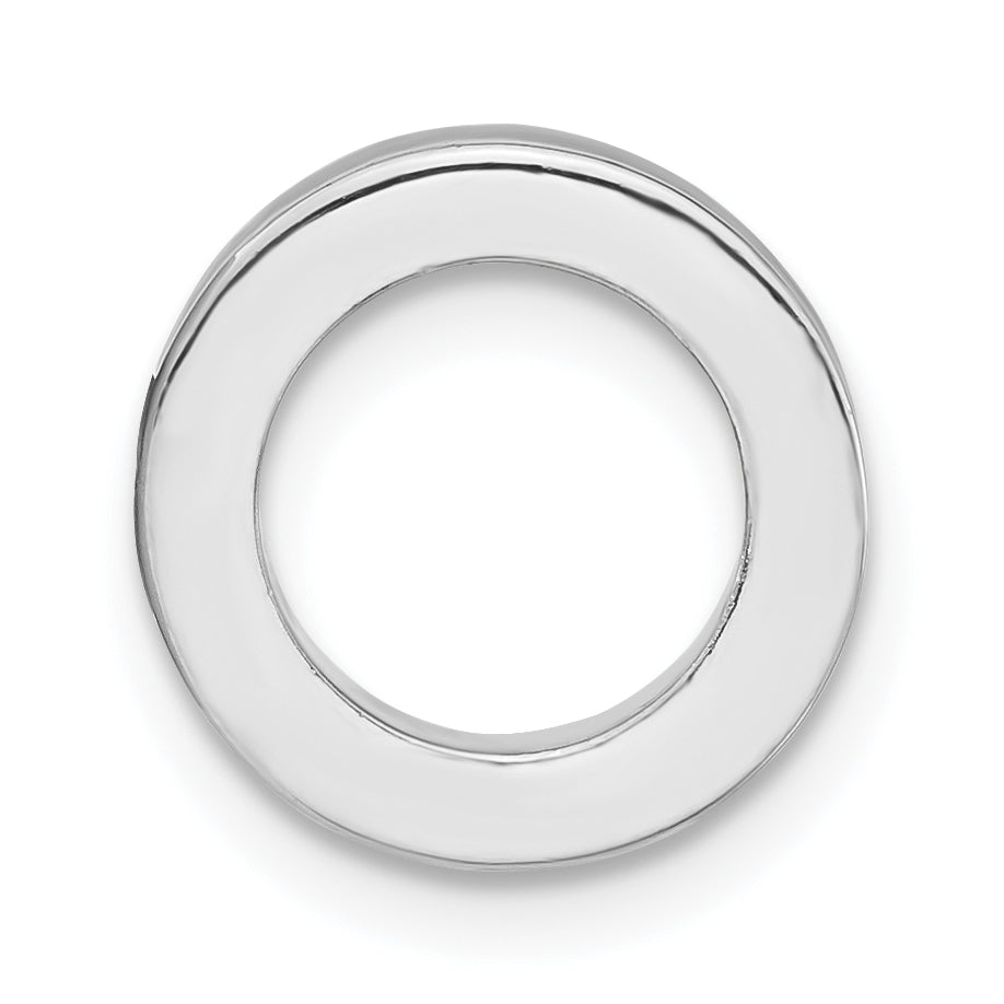 Sterling Silver Stackable Expressions Brown Enamel Bead Pendant