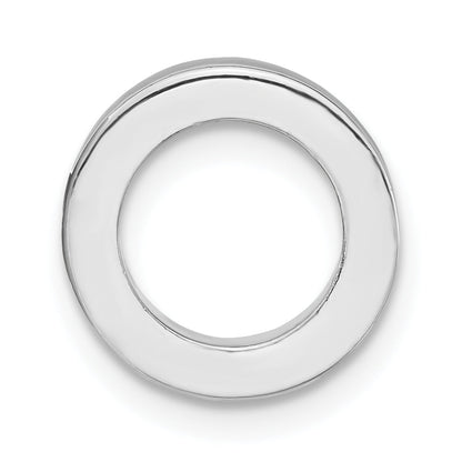 Sterling Silver Stackable Expressions Brown Enamel Bead Pendant