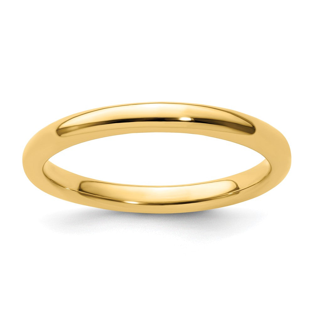 Sterling Silver Stackable Expressions Gold Plated Polished Ring