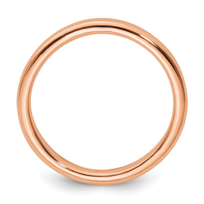 Sterling Silver Stackable Expressions Pink Plated Polished Ring