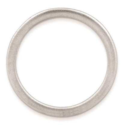 Sterling Silver Stackable Expressions Rhodium Satin Ring