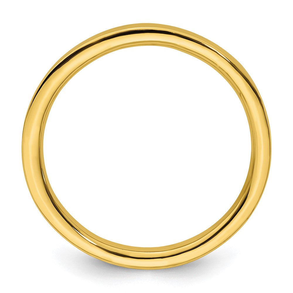Sterling Silver Stackable Expressions Gold Plated Polished Ring