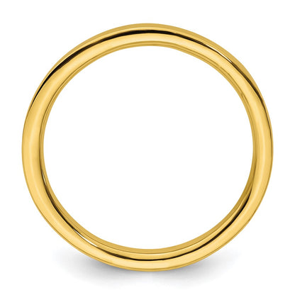 Sterling Silver Stackable Expressions Gold Plated Polished Ring