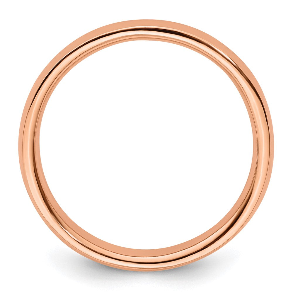 Sterling Silver Stackable Expressions Pink Plated Polished Ring