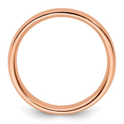 Sterling Silver Stackable Expressions Pink Plated Polished Ring