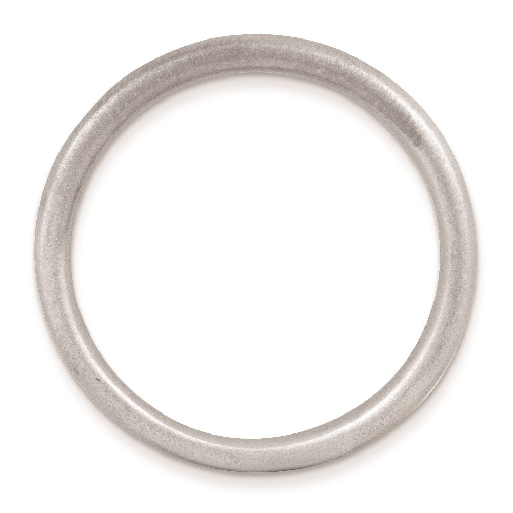 Sterling Silver Stackable Expressions Rhodium Satin Ring